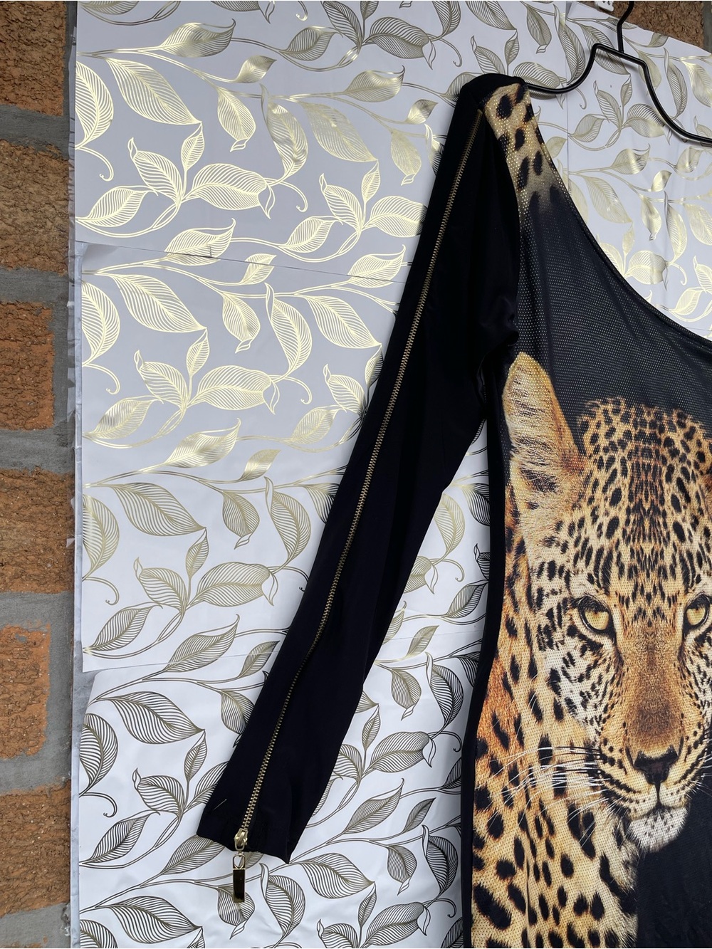 Just Cavalli Mob Wife Leopard One Shoulder Asymmetric Dress M New Italy - Picture 8 of 15